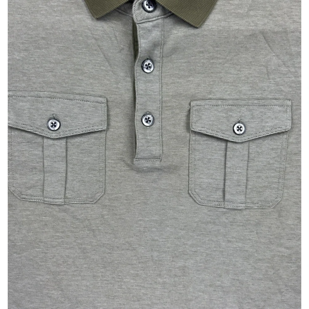 Banana Republic‎ Mens Small Green Three Button Polo